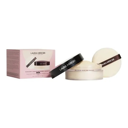 Jual LM LAUR4 MERC1ER Translucent Loose Setting Powder & Velour Puff ...