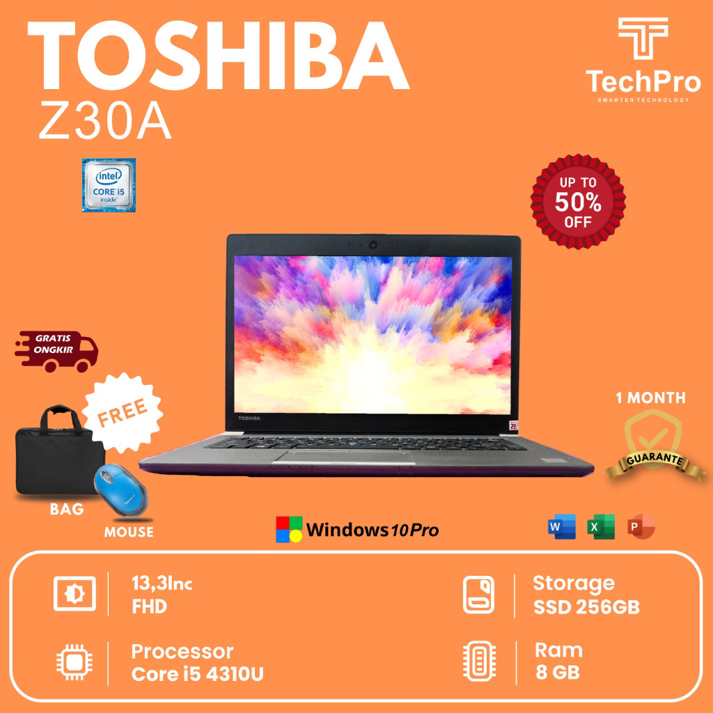 Jual laptop toshiba z30-a second original bergaransi | Shopee Indonesia