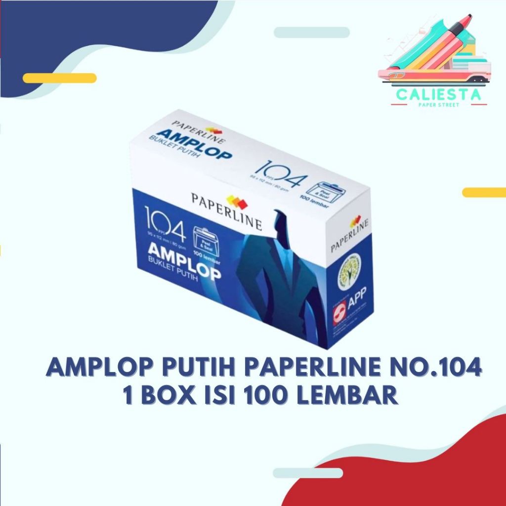 Jual Amplop Putih Paperline No.104 - 1 Box isi 100 Lembar | Shopee ...