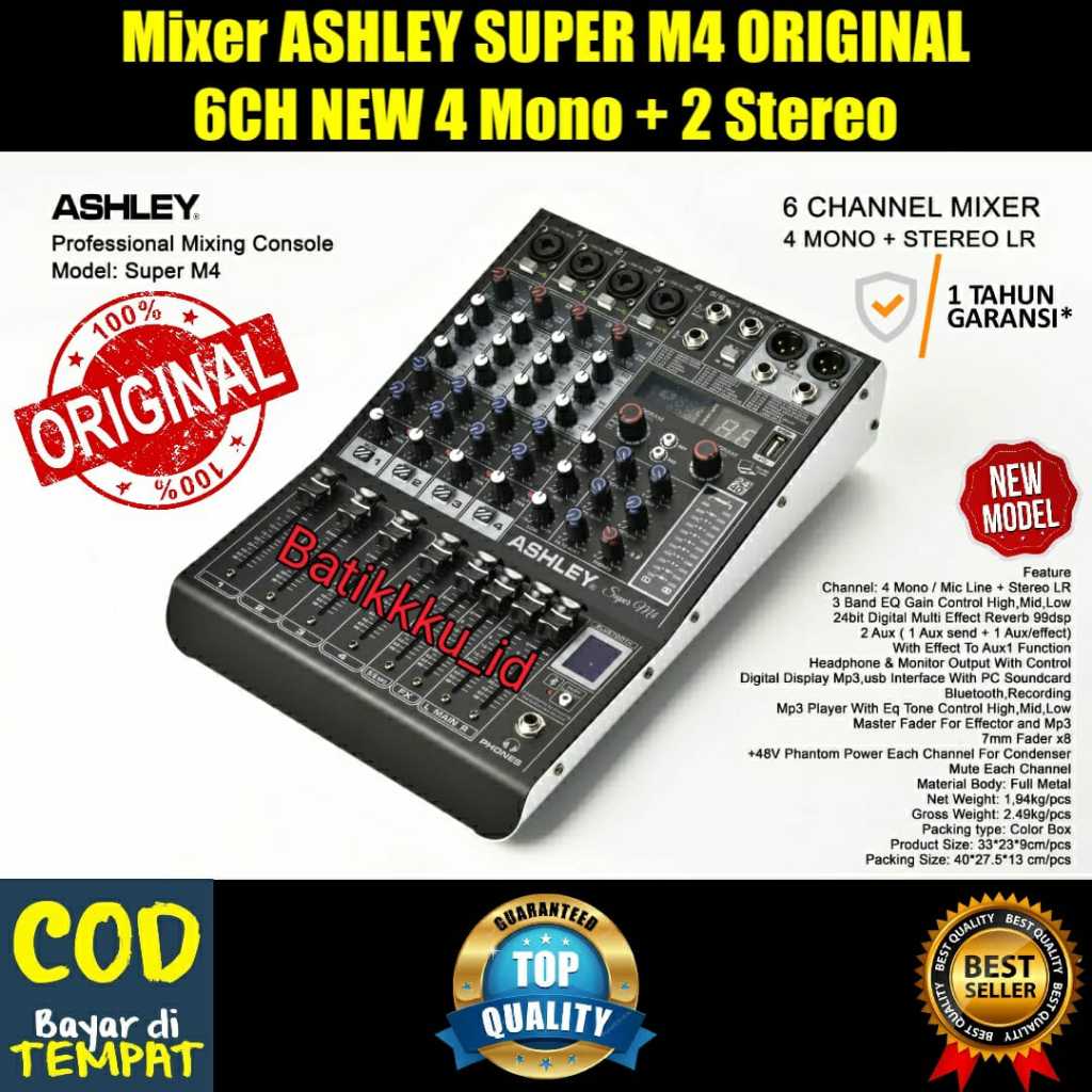 Jual Mixer Ashley Super M Superm Super M Original New Ch Dsp