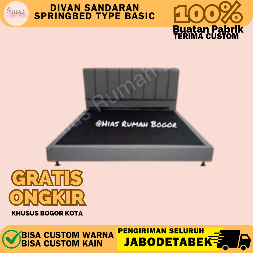 Jual Divan Sandaran Springbed Type Basic | Shopee Indonesia