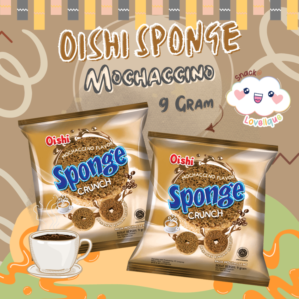 Jual Oishi Sponge Renceng isi 10pcs 9gr All - Variant - ( Coklat ...
