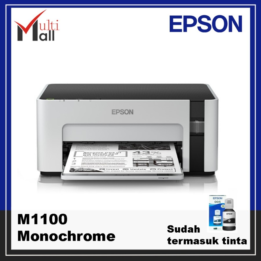Jual Epson Ecotank Monochrome M1100 Ink Tank Printer Shopee Indonesia 4910