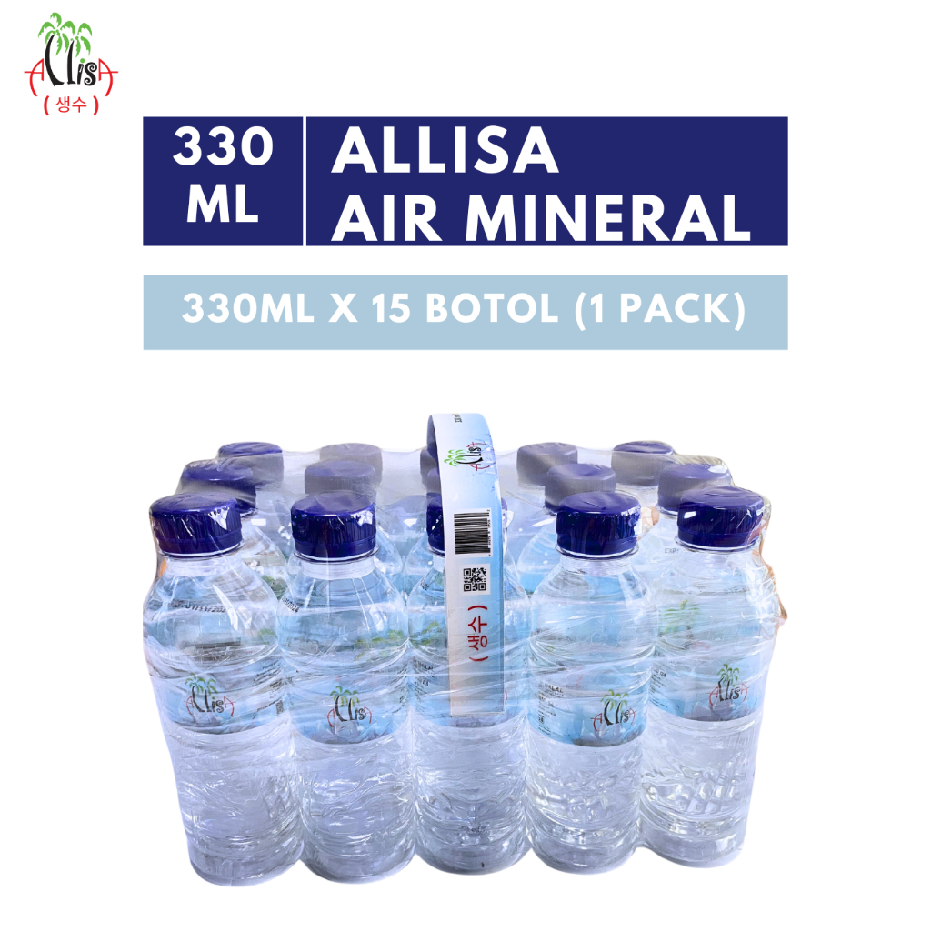 Jual ALLISA Air Mineral 330 ml x 15 botol (1 pack) | Shopee Indonesia
