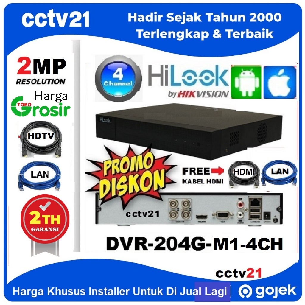 Jual Dvr Cctv Hilook By Hikvision Ch Turbo Hd Mp Dvr G F M Free Kabel Hdtv Kb Lan