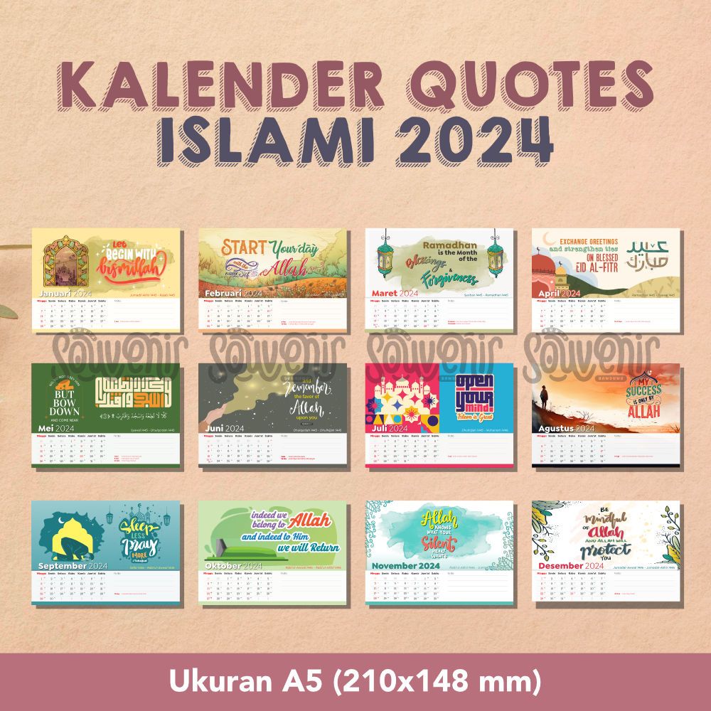 Jual Kalender Goals | Kalender Meja Quotes | Kalender Duduk Soft Cover ...