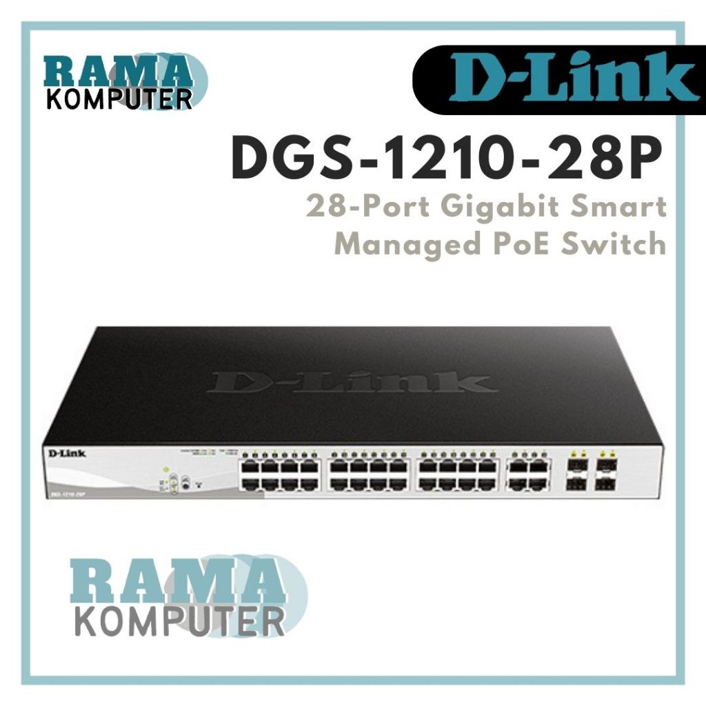Jual DGS-1210-28P D-LINK 28-Port Gigabit Smart Managed PoE Switch ...