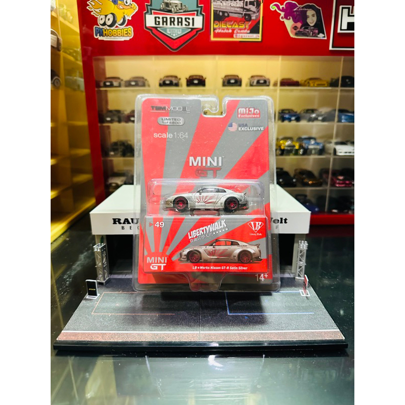 Jual Mini GT No 49 LB Works Nissan GTR R35 Satin Silver Mijo