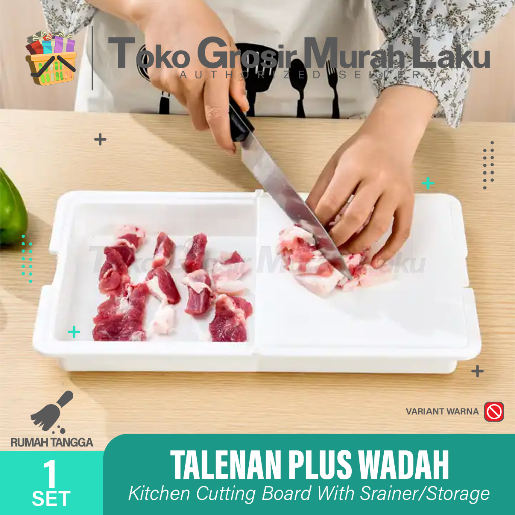 Jual Talenan Plus Wadah Talenan Lipat 3In1 Tempat Potong Sayur Buah ...