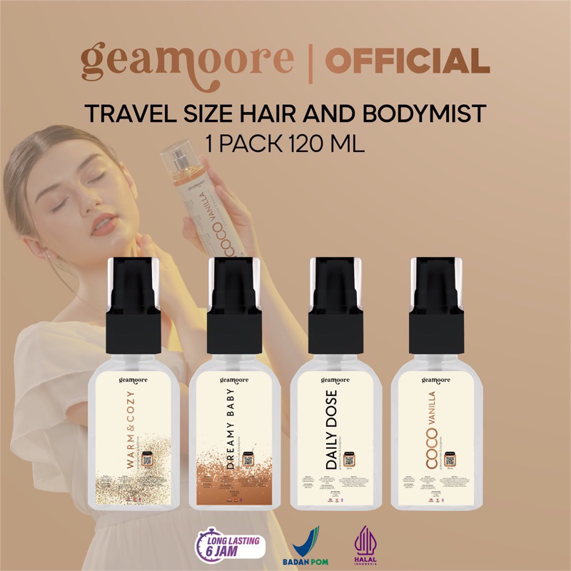 Jual Geamoore Hair and Bodymist Parfume Travel Size 4in1 Isi 30ML ...