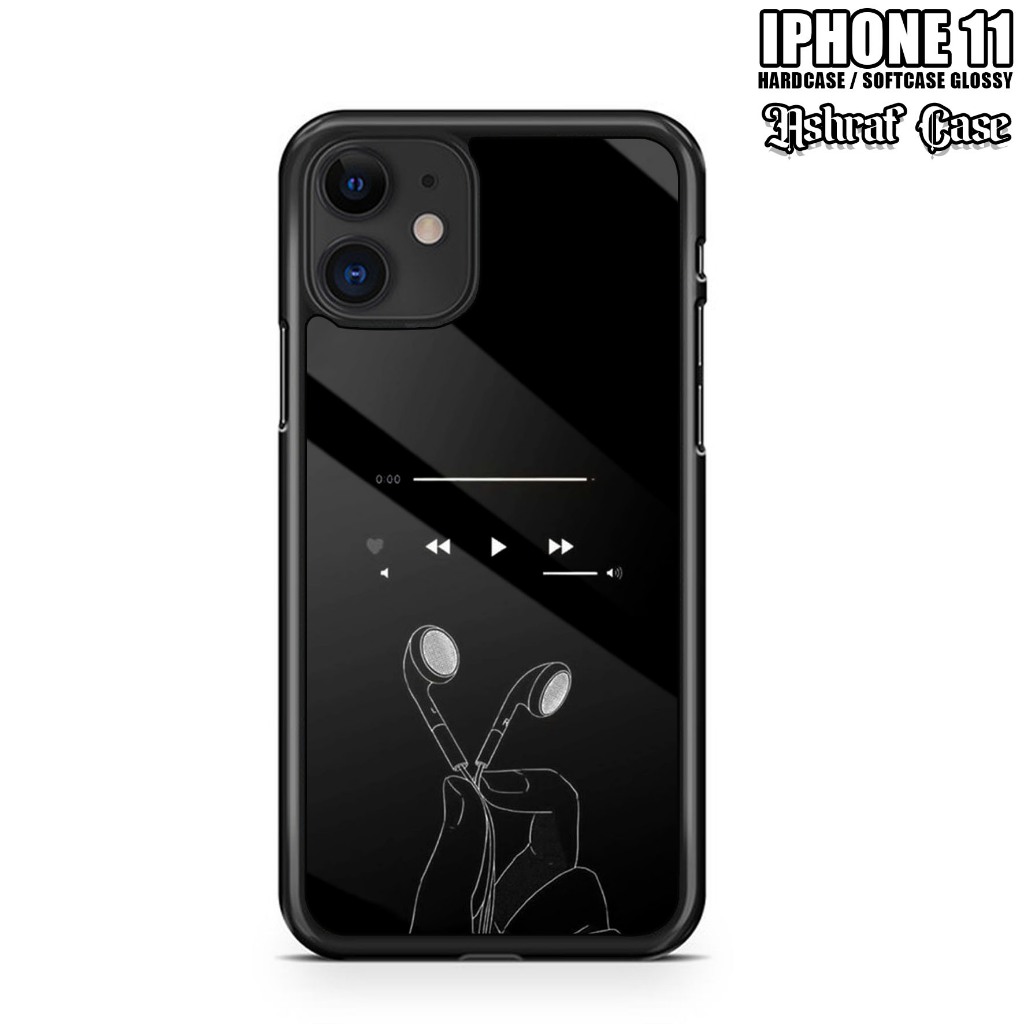 Soft Case Glass Cover Iphone 11 Glass Finish Soft Case For IPhone - Main Image