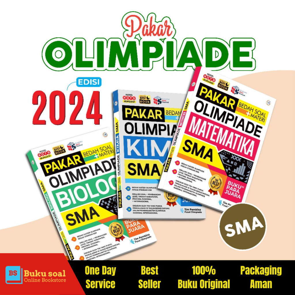 Jual BUKU KSN - OSN 2024 SOAL DAN MATERI SMA PAKAR BEDAH SOAL MATERI ...