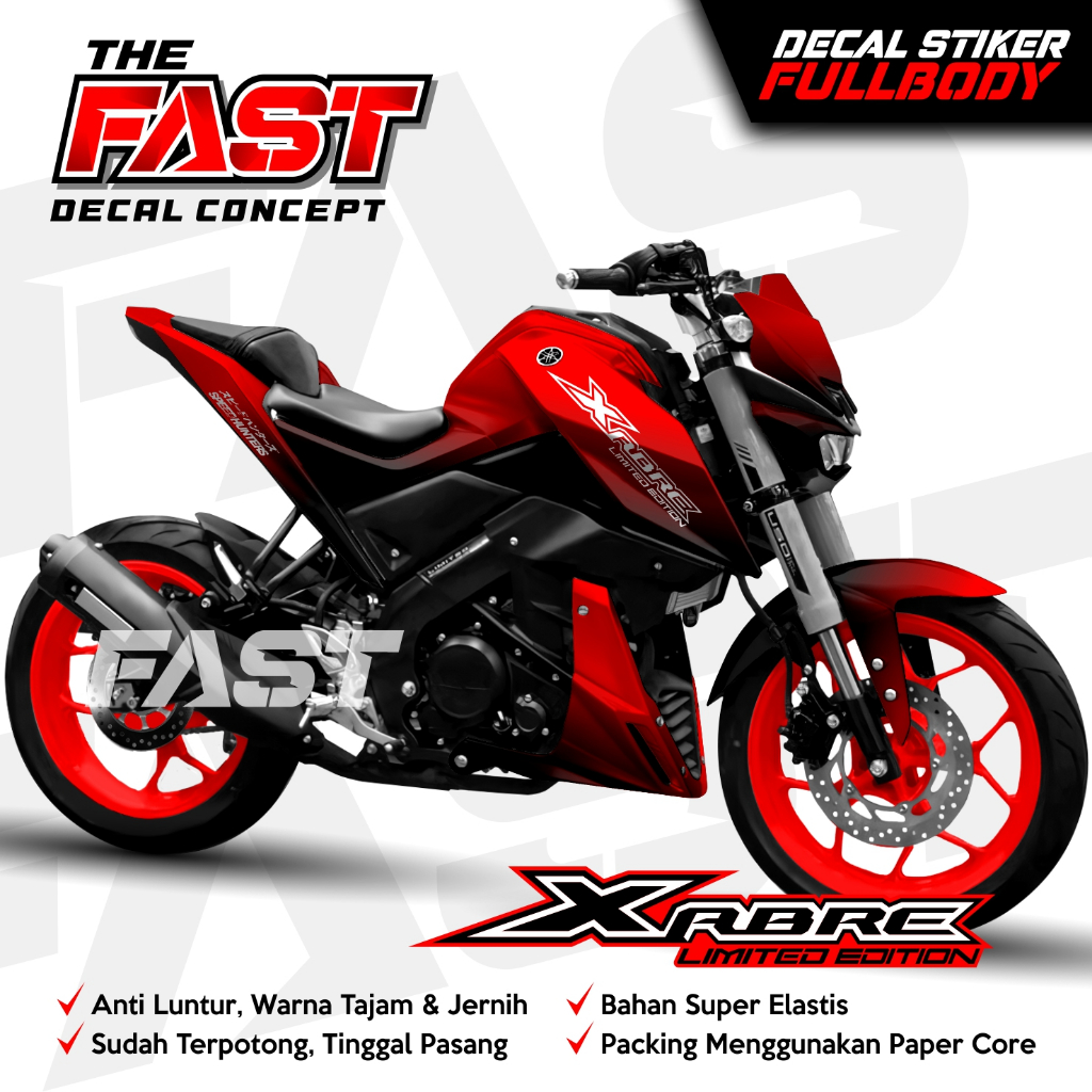 Jual TERBARU Decal Xabre Full Body Bunglon Hitam TERBARU Dekal Xabre ...