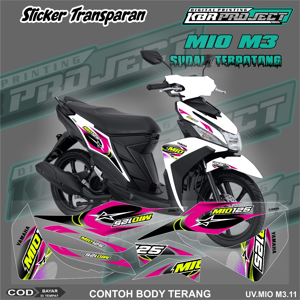 Jual MIO M3 STIKER STRIPING PREMIUM KEREN LIS VARIASI MOTOR YAMAHA ...