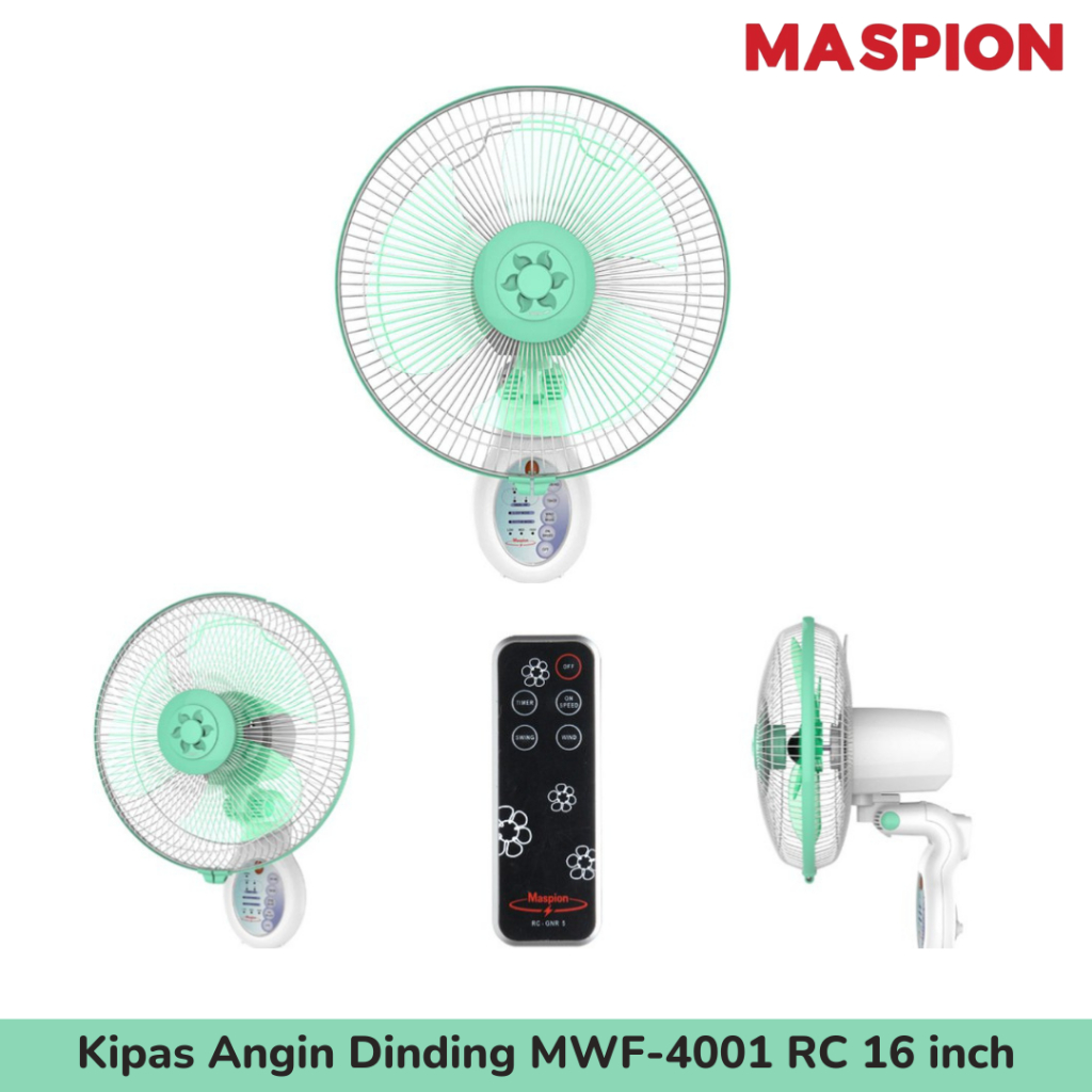 Jual Kipas Angin MASPION MWF - 4001RC Wall Fan / Kipas Angin Dinding ...