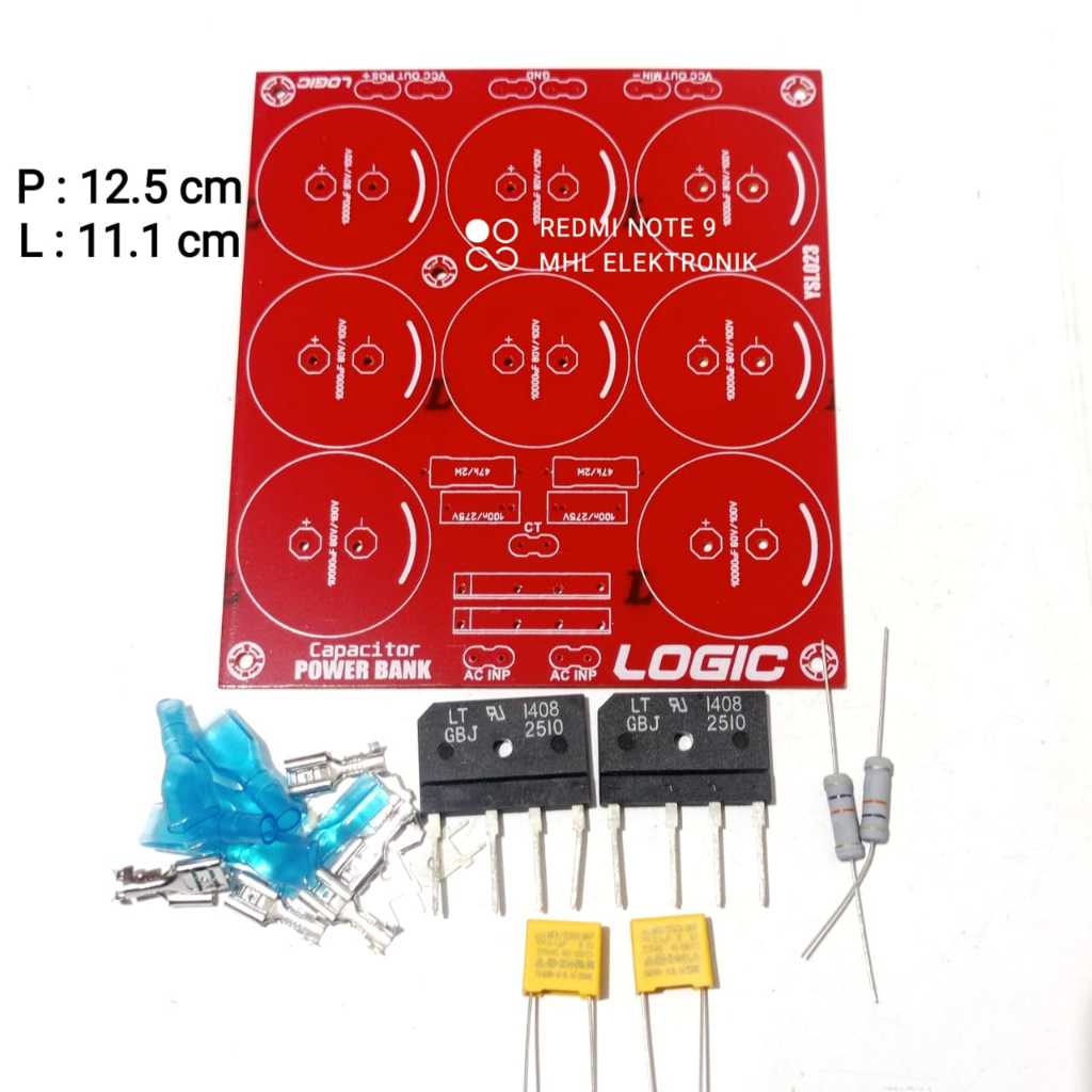 Jual PCB PSU 8 Elco Class AB Plus Komponen Lengkap | Shopee Indonesia