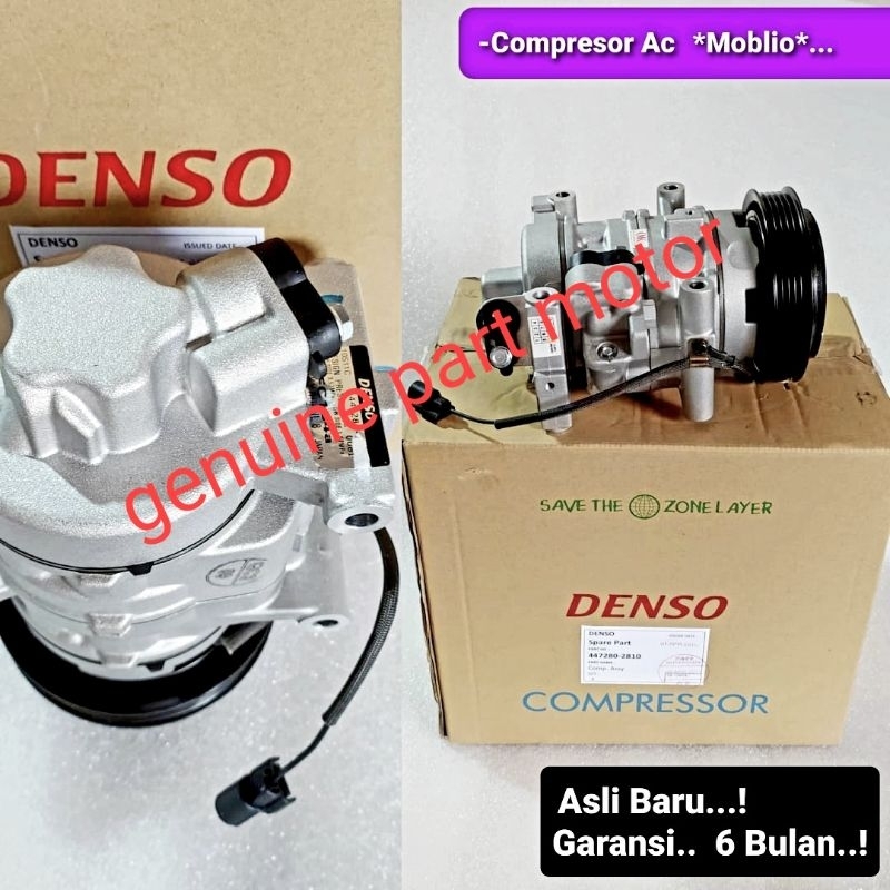 Jual COMPRESOR KOMPRESOR AC ASSY HONDA MOBILIO ASLI DENSO(447280-2810 ...