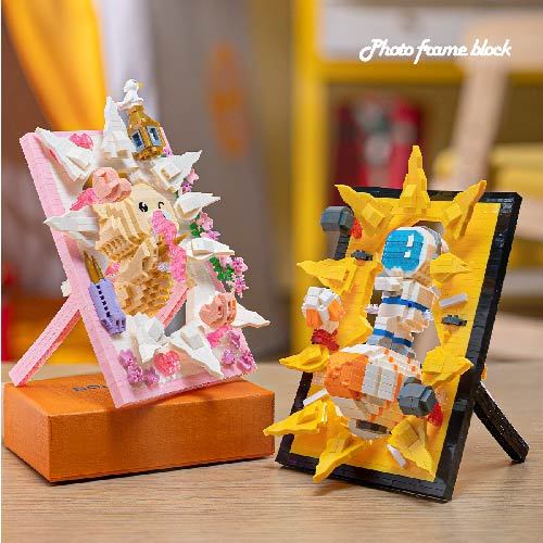 Jual Bricks Photo Frame Nano Block Bingkai Foto Mainan Balok Susun