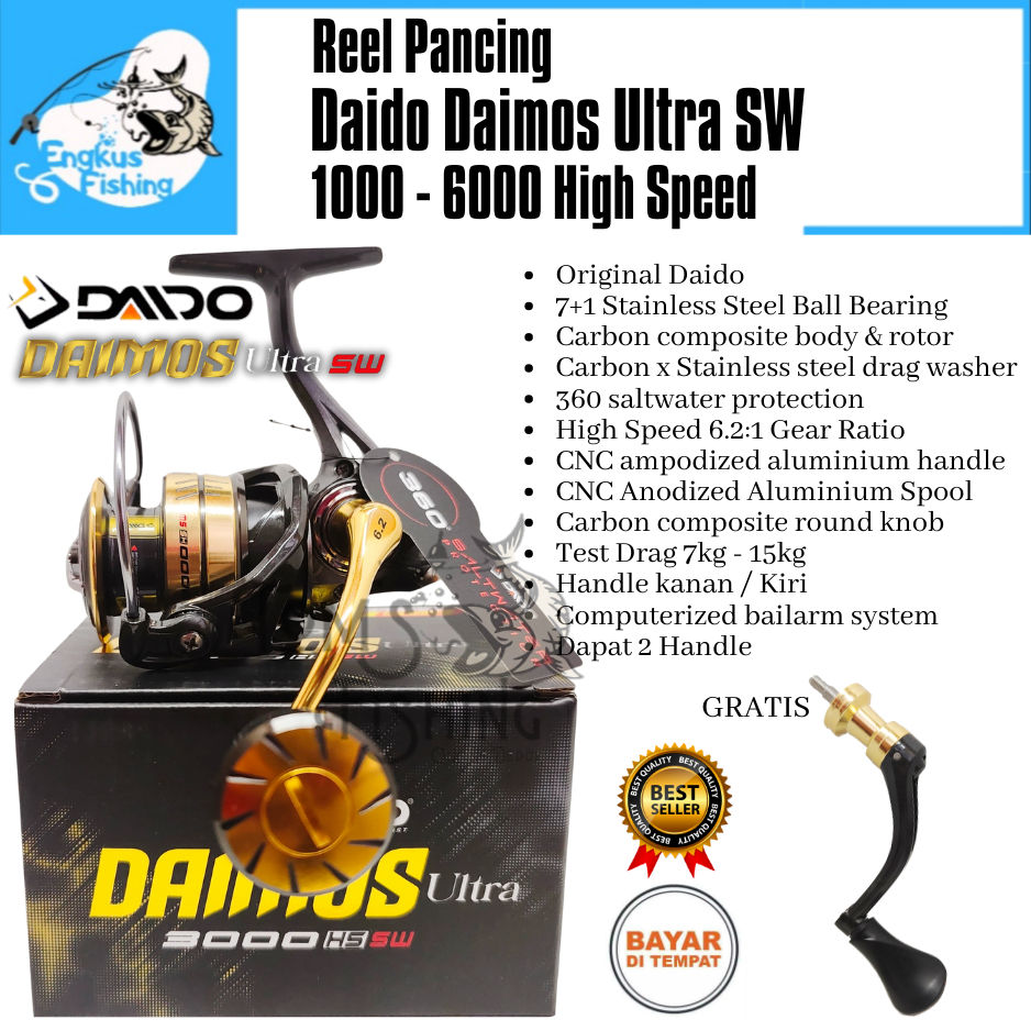 Harga Daiwa Reel Ultra Light Terbaru April 2024