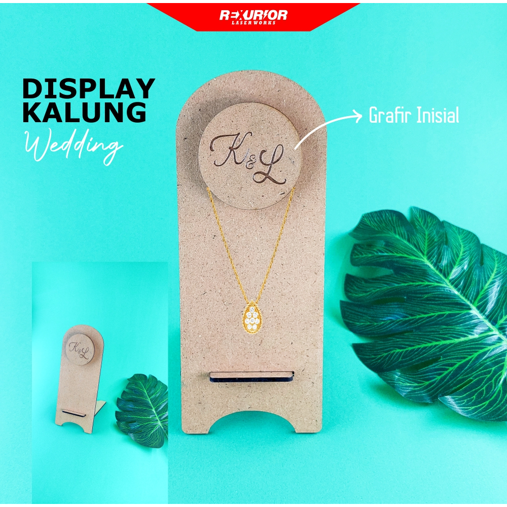 Jual Stand Display Kalung Kayu Custom Vintage Untuk Mahar Seserahan ...