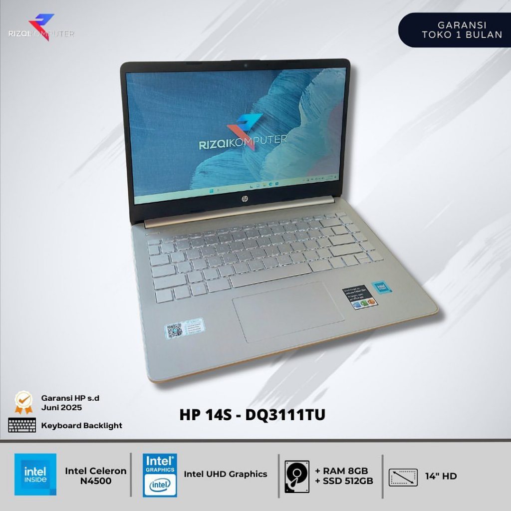 Jual Hp S Dq Tu Intel Celeron N Ram Gb Ssd Gb Shopee