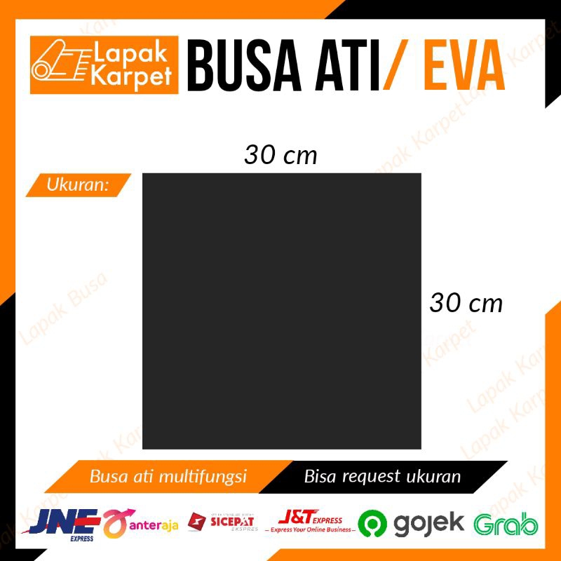 Jual Eva foam busa ati ukuran 30x30 cm tebal 2 cm / busa ati tebal ...