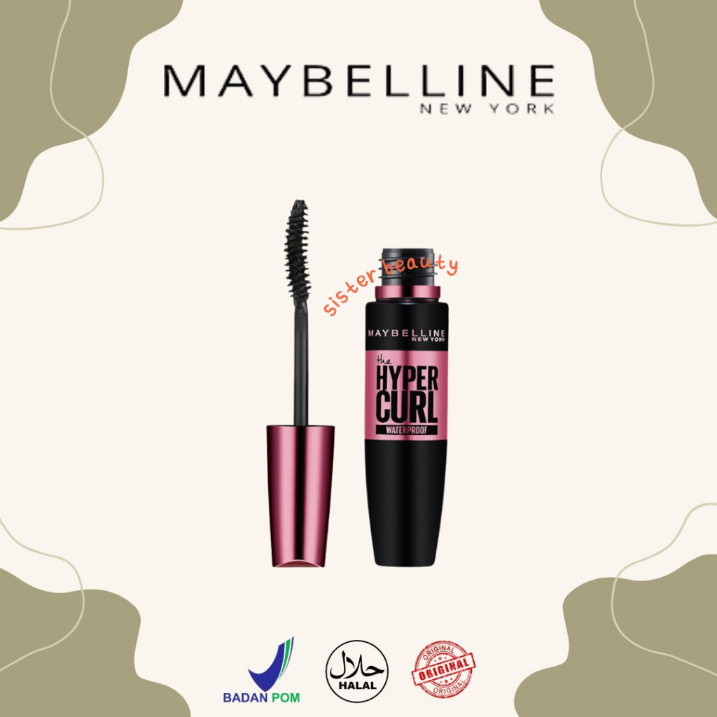 Jual Sisterbeauty Maybelline Volum Express Hypercurl Waterproof Mascara Maskara Eye Makeup 5392