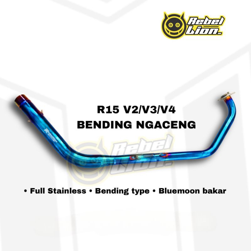 Jual Header/leher knalpot bending ngaceng Bluemoon R15 V2 V3 V4 ...