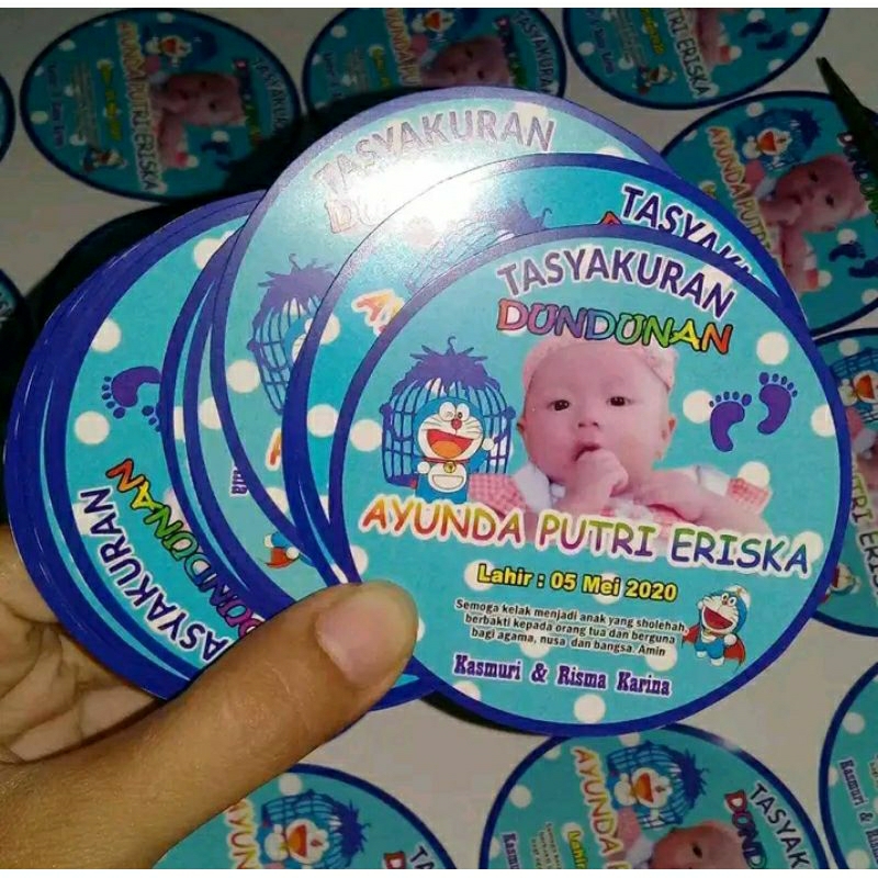 Jual Cetak Stiker Tedhak Siten Tasyakuran Kelahiran Dundunan | Shopee ...