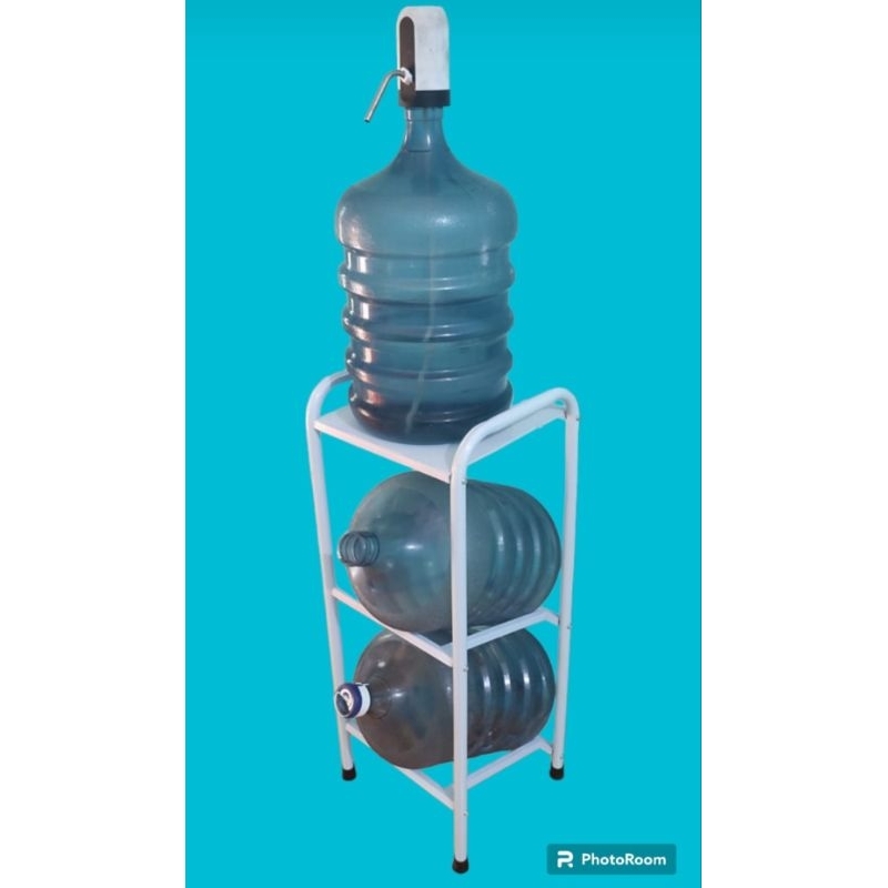 Jual Rak galon 3 susun Plat/Dispenser/galon/magic com | Shopee Indonesia