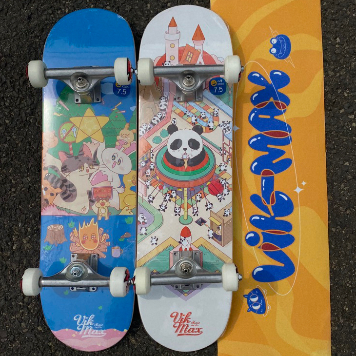 Jual Skateboard Anak Pemula VIKMAX Beginners Kids Size 7.5 | Shopee ...