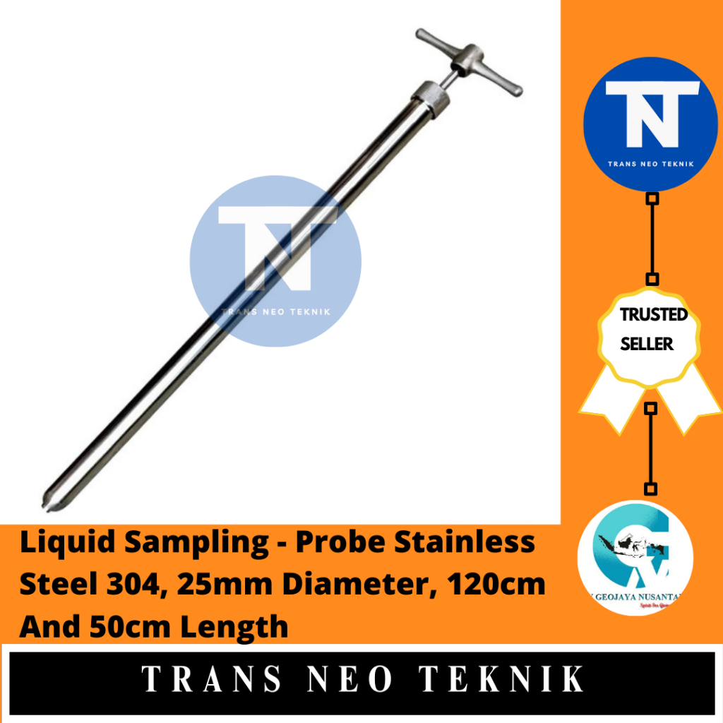 Jual Liquid Sampling - Probe Stainless Steel 304, 25mm Diameter, 120cm ...