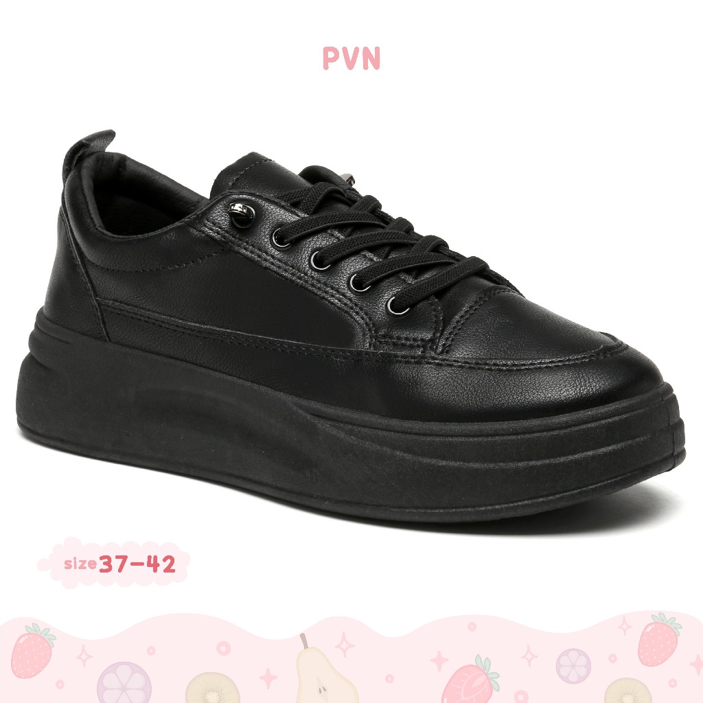 Jual Pvn Soodam Sepatu Sekolah Hitam Sneakers Wanita Sport Shoes Casual