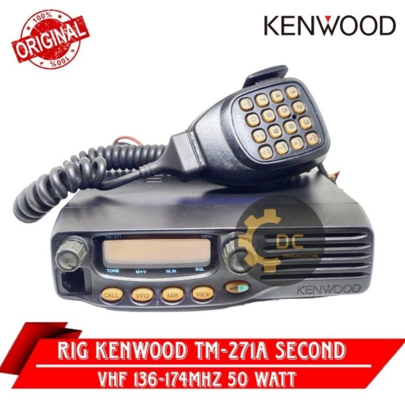 Jual RIG KENWOOD TM-271A VHF 50 WATT SECOND ORIGINAL | Shopee Indonesia