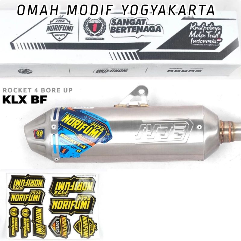 Jual Knalpot Norifumi Rocket Bore Up Dan Standar Klx Bf Dtracker