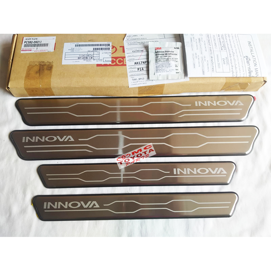 Jual Sill Plate Scuff Plate Chrome 1set Innova Zenix Original PC382 ...
