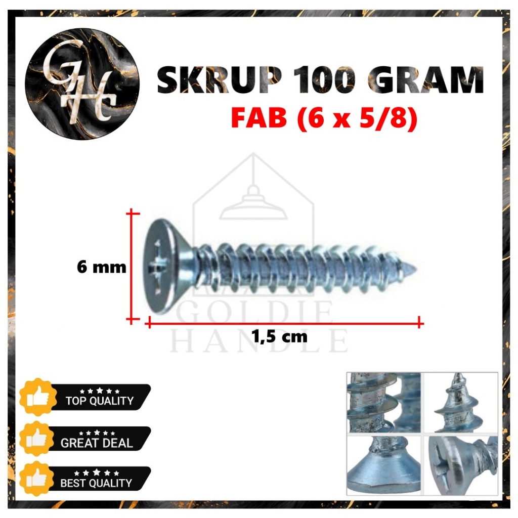 Jual Sekrup Skrup Fab Sekrup Gypsum Harden Screw Gram Sekrup