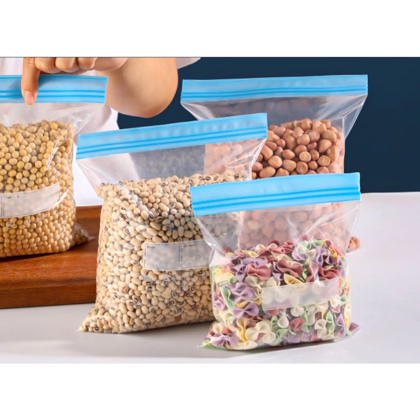 [UNIK88] Plastik Kulkas Kantong Penyimpan Makanan Ziplock Double Lock  BPA free | AutoStock