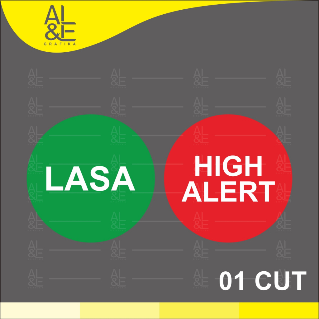 Jual 01CUT - STIKER LASA DAN HIGH ALERT, STIKER KERTAS CUTTING MESIN ...