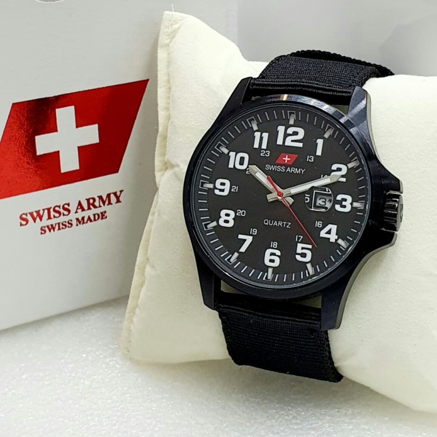 JAM TANGAN SWISS ARMY PRIA ORIGINAL 100 WATER RESIST DAPAT BOX ORI