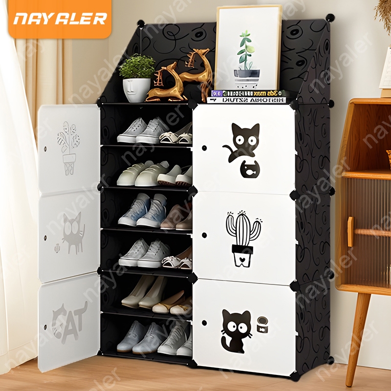 Jual Nayaler Rak Sepatu Anti Debu 6 Layer Tebal Shoe Rack Portable ...
