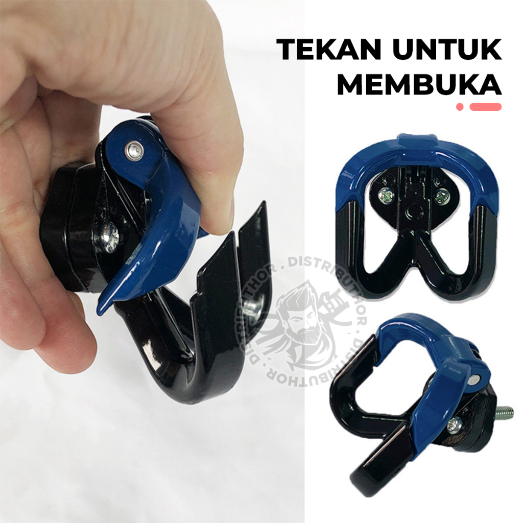 Jual Gantungan Barang Besi Cakar Cabang 2 Autolock Safety Hook Cantolan