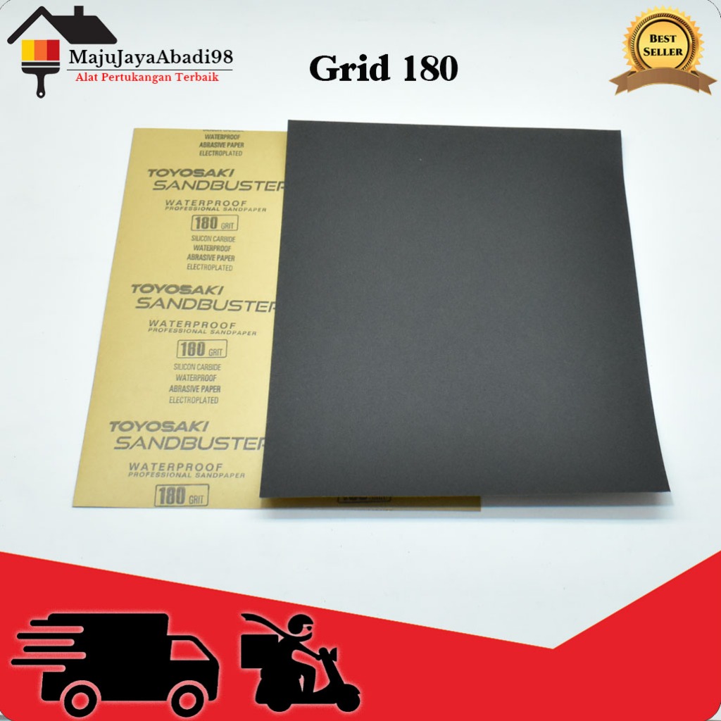 Jual Malvin / Toyosaki / Taiyo / Amplas Duco / Kasar Halus / Professional Sandpaper Waterproof