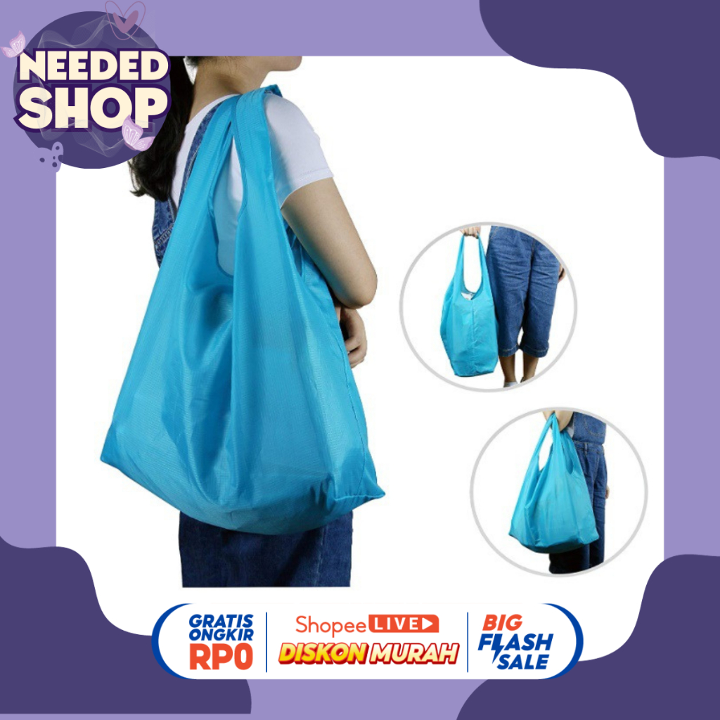 Jual Tas Kantong Belanja Supermarket Shopping Bag / Tas lipat ...