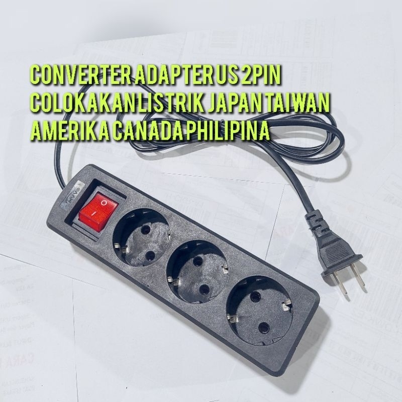 Jual STOP KONTAK Colokan Listrik Taiwan Jepang Thailand vietnam ...