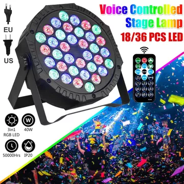 Lampu Par Led Panggung Disco 36 Watt RGB Lampu Sorot Panggung