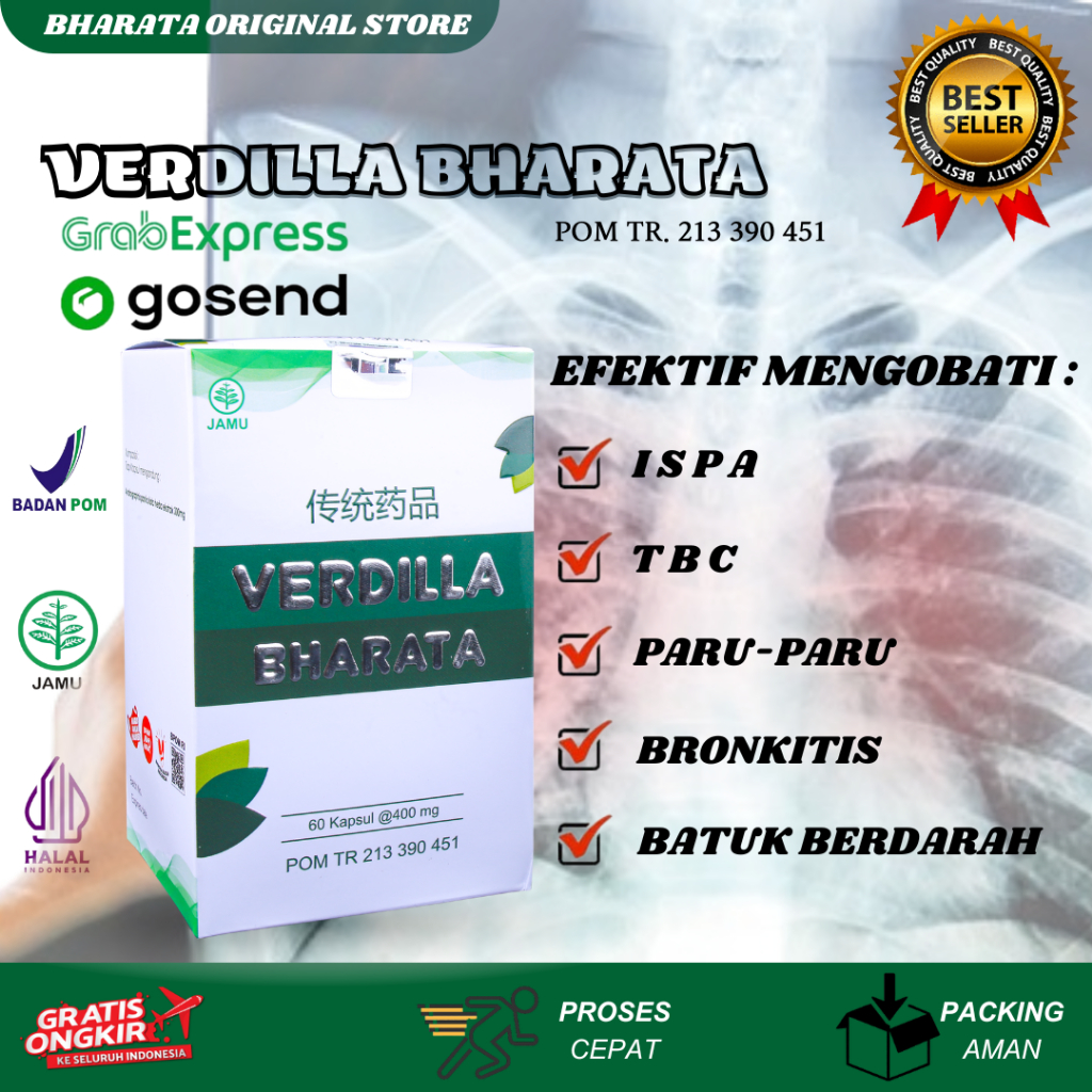 Jual Verdilla Bharata Obat Herbal Ampuh Untuk Paru-paru, TBC ...