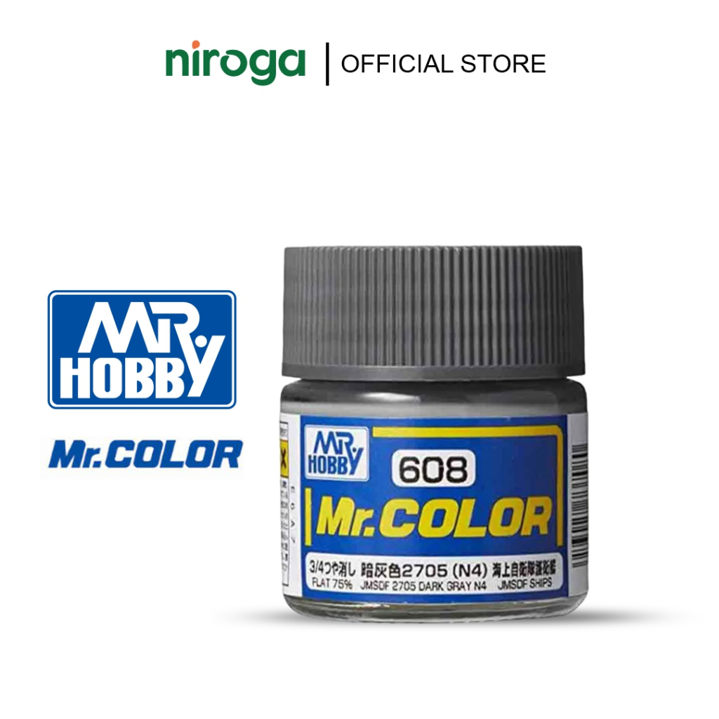 Jual Mr. COLOR C608 JMSDF Dark Gray N4 – Mr. Hobby Lacquer cat model ...