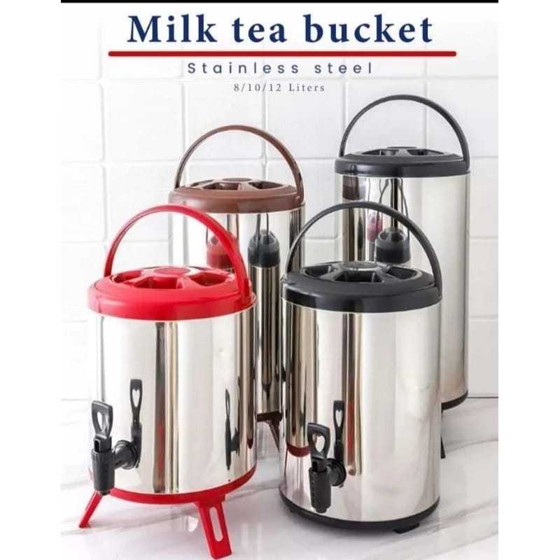 Jual Water Tank Jug Milk Tea Stainless Steel 8L 10L 12L /Dispenser ...