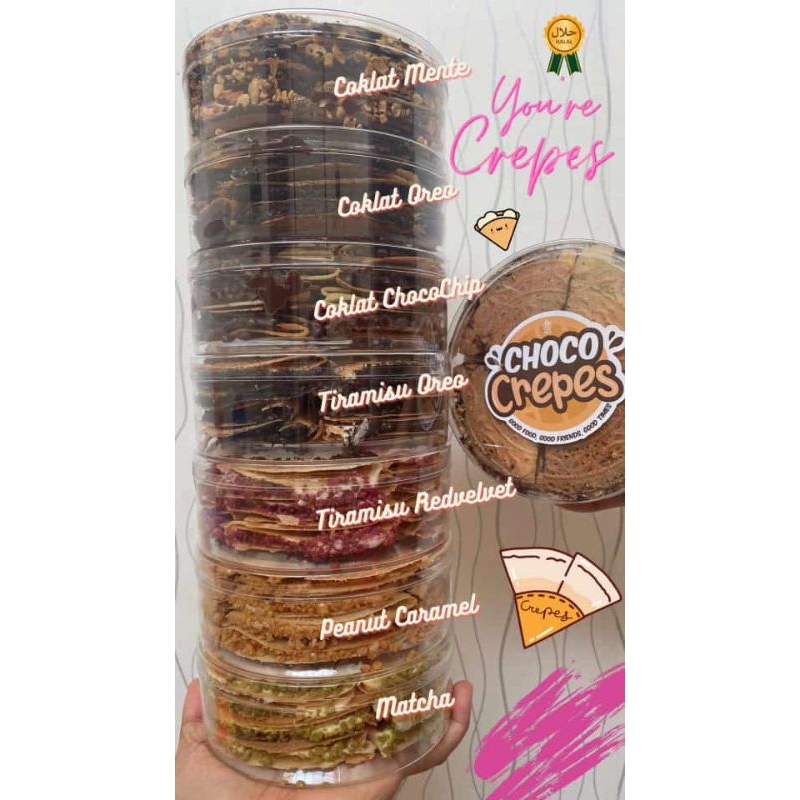 Jual CHOCO CREPES VIRAL HALAL | Shopee Indonesia